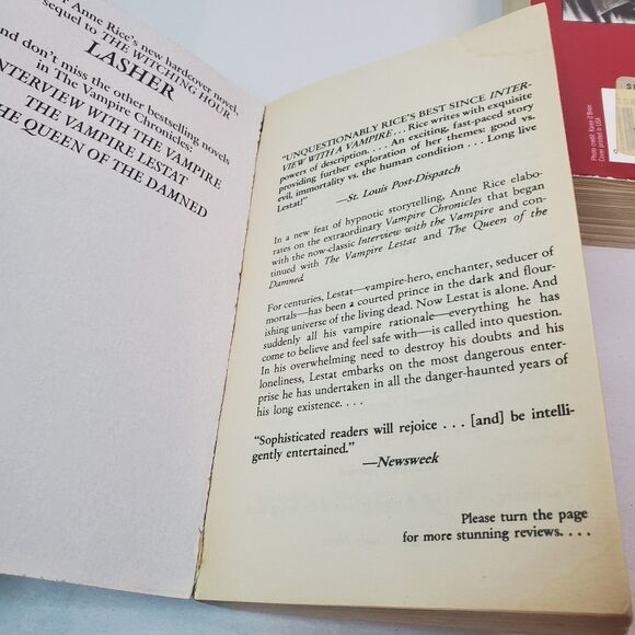 Anne Rice Paperbacks-Lot Of 3 Books: Interview Vampire Body Thief Cry To Heaven - Picture 12 of 16